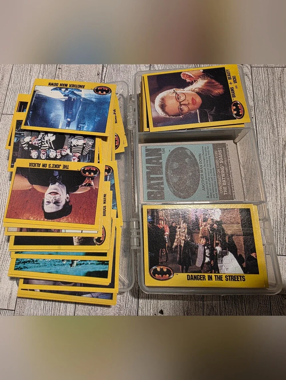 Vintage Batman Trading Card Set - Yellow/Black